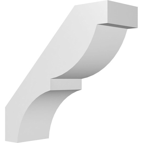 Ekena Millwork 5-in. W x 14-in. D x 14-in. H Valencia Architectural Grade PVC Knee Brace BRCP05X14X14VAL - main